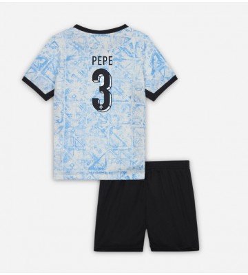 Portugal Pepe #3 Replika Babytøj Udebanesæt Børn EM 2024 Kortærmet (+ Korte bukser)